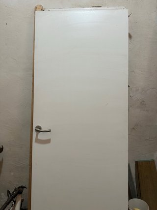 Puerta interior madera blanca