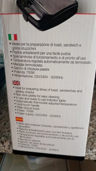 Tostiera Sandwich Termozeta
