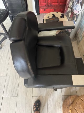 Sillón de barbero negro