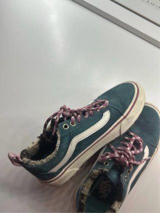 Vans Mid MTE borreguito verde petróleo