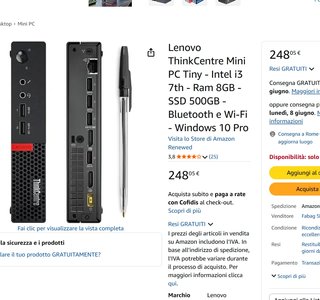 PC Intel i3 12 GB Ram 256 GB Nvme W11 e Office