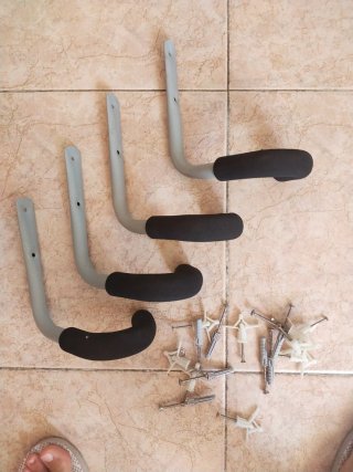 Ganchos para colgar bicicletas (pack 4)