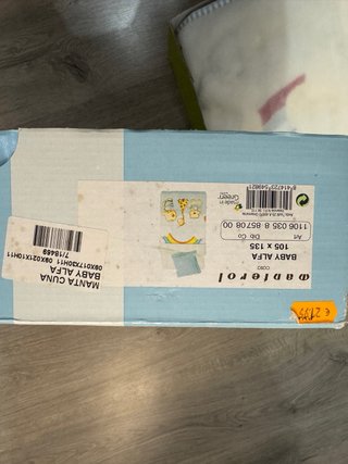 Manta bebé Manterol 105x135 con caja