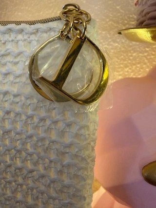 Bolso/Neceser Dior Blanco y Dorado