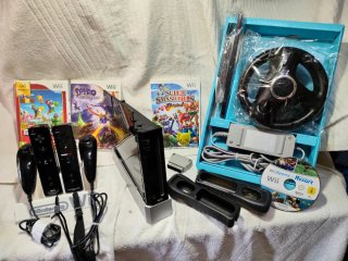 Consola Nintendo Wii Negra Completa + Accesorios