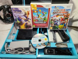 Consola Nintendo Wii Negra Completa + Accesorios