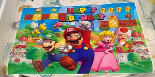 Fondo Cumpleaños Mario Bross