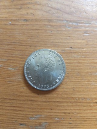 Moneda Carlos I Rey de España 1975