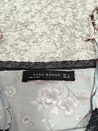 Top lencero estampado Zara