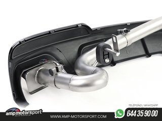 DIFUSOR TRASERO BRILLO BMW SERIE 5 F10/F11 + CONVERSIÓN A DOS SALIDAS V8