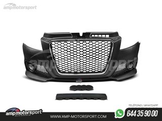 PARAGOLPES DELANTERO PARA AUDI A3 8P LOOK RS3 CROMO CON SRA