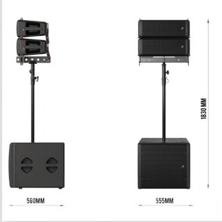 Audibax PRO SEATTLE 3000 SET  2 Satélites + 1 Sub
