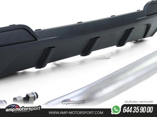 DIFUSOR TRASERO MATE BMW SERIE 5 F10/F11 + CONVERSIÓN A DOS SALIDAS V8