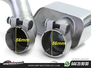 DIFUSOR TRASERO MATE BMW SERIE 5 F10/F11 + CONVERSIÓN A DOS SALIDAS V8