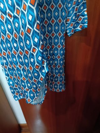 Blusón largo estampado talla única