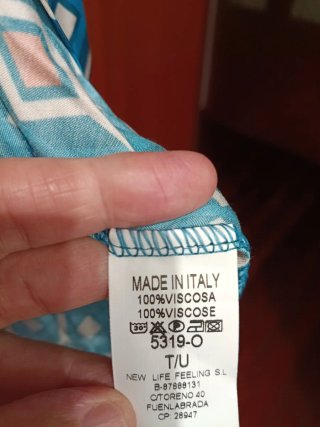 Blusón largo estampado talla única