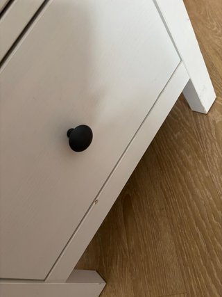 Mesita de noche HEMNES blanca (IKEA) – 2 cajones