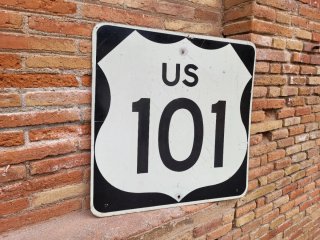 Señal US 101 Americana y 280 obras
