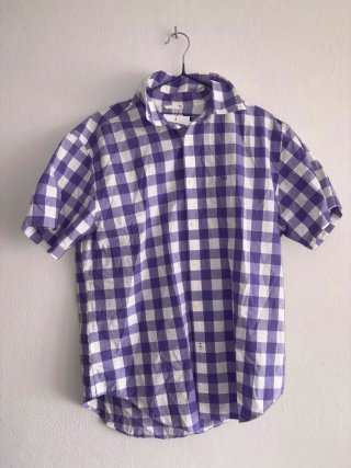 Camisa Pedro del Hierro cuadros morado/blanco