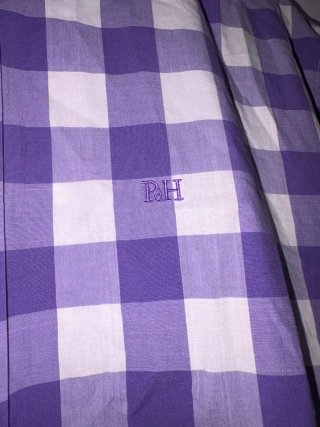 Camisa Pedro del Hierro cuadros morado/blanco