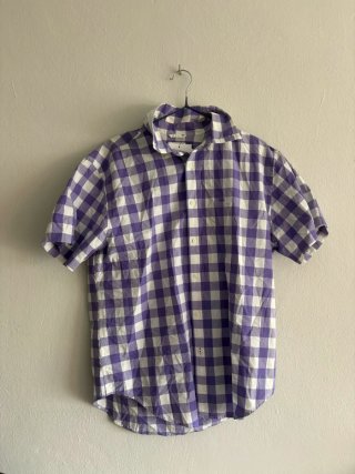 Camisa Pedro del Hierro cuadros morado/blanco