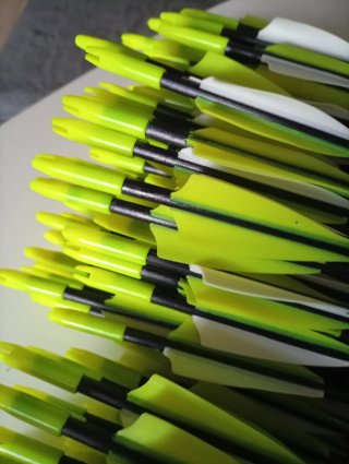 12.Flechas Fibra Vidrio 6mm 31 pulgadas