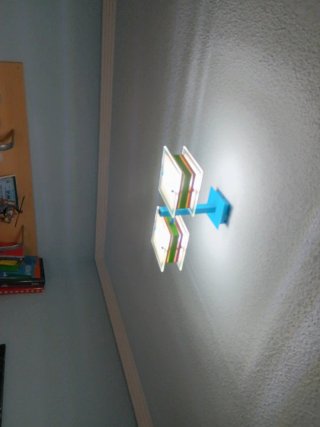 Lámpara de techo moderna azul