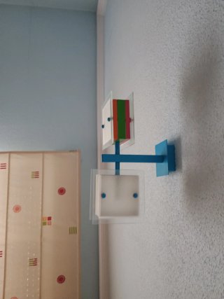 Lámpara de techo moderna azul