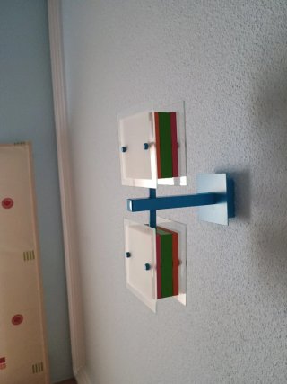 Lámpara de techo moderna azul