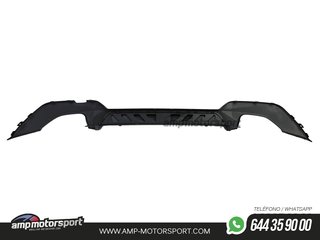 DIFUSOR TRASERO PARA BMW SERIE 3 G20 G21 + COLAS DOBLES NEGRAS