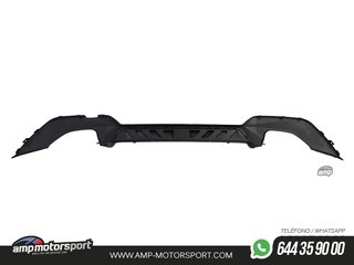 DIFUSOR TRASERO PARA BMW SERIE 3 G20 G21 + COLAS DOBLES CROMADAS
