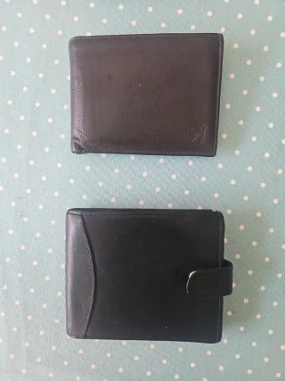Lote 4 Carteras Piel de Hombre de Marrón y Negro