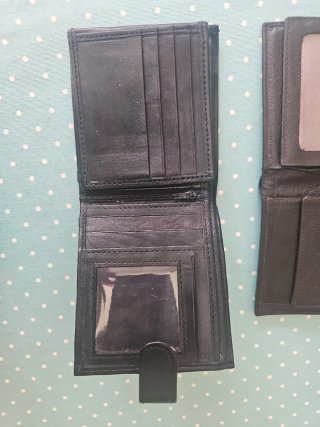Lote 4 Carteras Piel de Hombre de Marrón y Negro