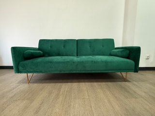 Sofá Cama Terciopelo Verde SKLUM