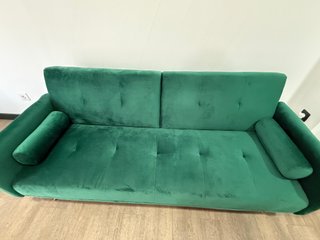 Sofá Cama Terciopelo Verde SKLUM