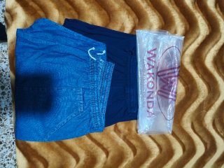 Pantalones de verano azul vaquero  Y azul marino