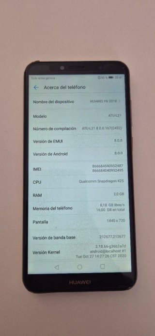 Huawei Y6 2018 Negro 16GB Dual SIM