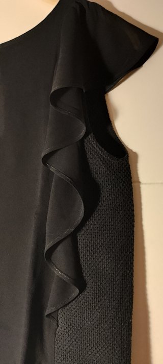 Top Transparencias Negra Massimo Dutti