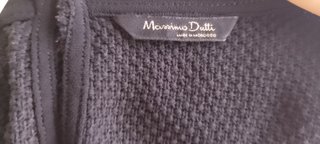 Top Transparencias Negra Massimo Dutti