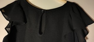 Top Transparencias Negra Massimo Dutti