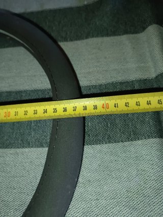 Funda de volante de ante gris