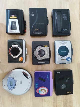 Lote 8 walkman y 1 discman, para piezas
