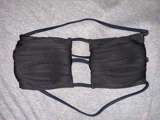 Bikini negro con tiras