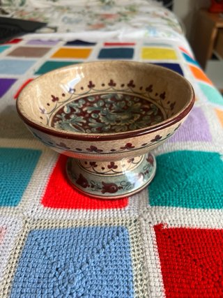 Alzatina ceramica Biagioli Gubbio