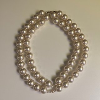 Collar de perlas doble
