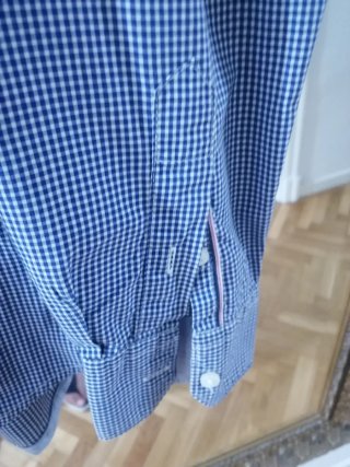 Camisa Vichy Napapijri Azul y Blanca