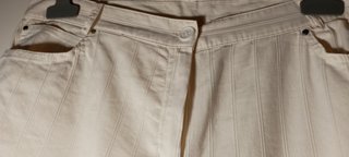 Pantalón pata ancha mujer blanco