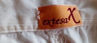 Pantalón pata ancha mujer blanco