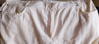Pantalón pata ancha mujer blanco
