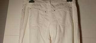 Pantalón pata ancha mujer blanco